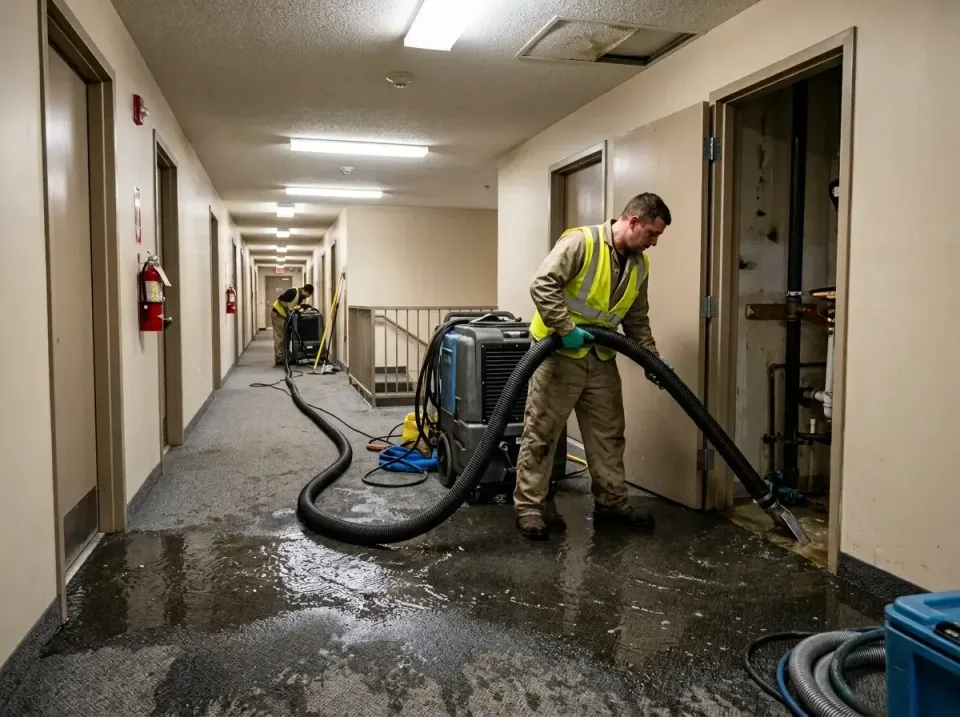 multi-unit-apartment-hallway-f-005 — frequently asked questions, Emergency Burst Pipe Water Extraction & Removal in Gulf Bre…